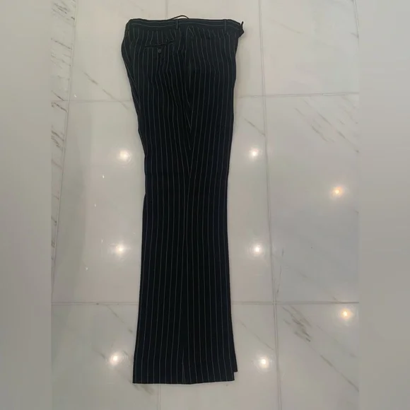 Gucci suit women coat duster 44 pants 46 dark blue/stripe - Picture 11 of 16